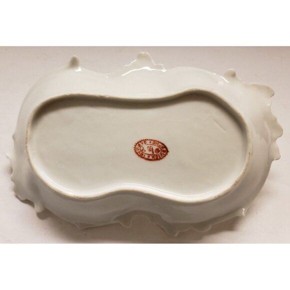 Trinket Dish with Handle- Porcelain- Brunswick Germany by Furstenburg - Picture 2 of 3